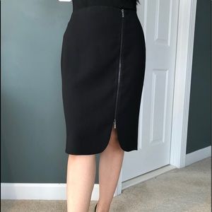 Ann Taylor Full Front Zipper Pencil Skirt Size 6